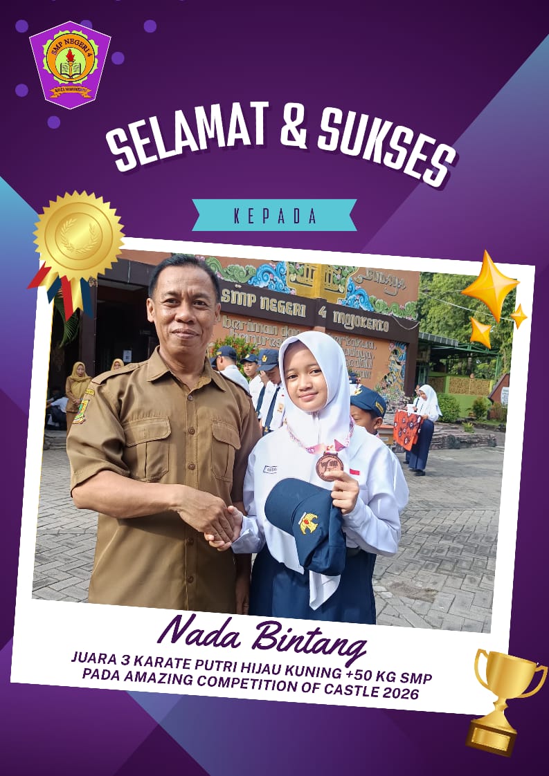 Juara 3 Karate Putri Hijau Kuning SMP pada ACC 2026